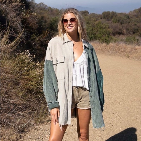 POL | Tops | Nwt Oversized Pol Olive Corduroy Jacket Shacket | Poshmark